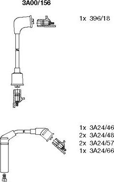Bremi 3A00/156 - Ignition Cable Kit autospares.lv