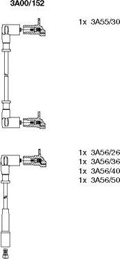 Bremi 3A00/152 - Ignition Cable Kit autospares.lv