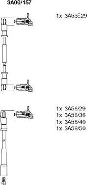 Bremi 3A00/157 - Ignition Cable Kit autospares.lv