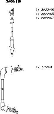 Bremi 3A00/119 - Ignition Cable Kit autospares.lv