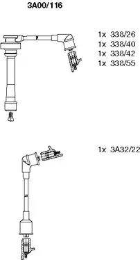 Bremi 3A00/116 - Ignition Cable Kit autospares.lv