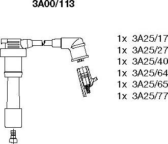 Bremi 3A00/113 - Ignition Cable Kit autospares.lv