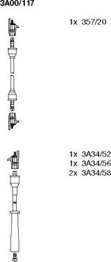 Bremi 3A00/117 - Ignition Cable Kit autospares.lv