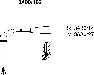 Bremi 3A00/183 - Ignition Cable Kit autospares.lv