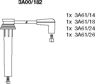 Bremi 3A00/182 - Ignition Cable Kit autospares.lv