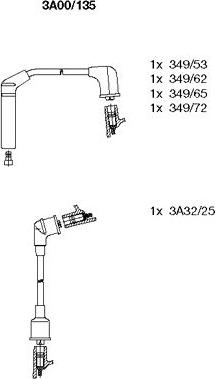 Bremi 3A00/135 - Ignition Cable Kit autospares.lv