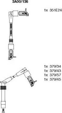 Bremi 3A00/136 - Ignition Cable Kit autospares.lv