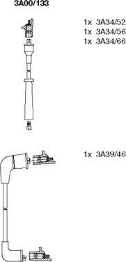 Bremi 3A00/133 - Ignition Cable Kit autospares.lv