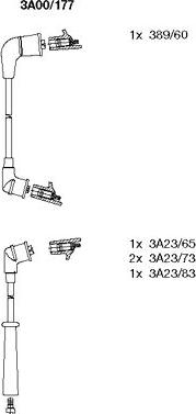 Bremi 3A00/177 - Ignition Cable Kit autospares.lv