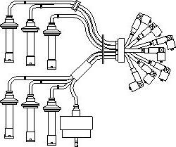 Bremi 243 - Ignition Cable Kit autospares.lv