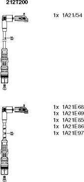 Bremi 212T200 - Ignition Cable Kit autospares.lv