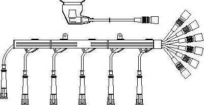 Bremi 780/100 - Ignition Cable Kit autospares.lv