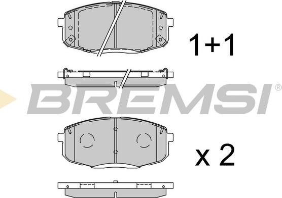 Bremsi BP3941 - Brake Pad Set, disc brake autospares.lv