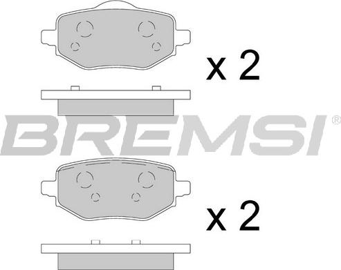 Bremsi BP3912 - Brake Pad Set, disc brake autospares.lv