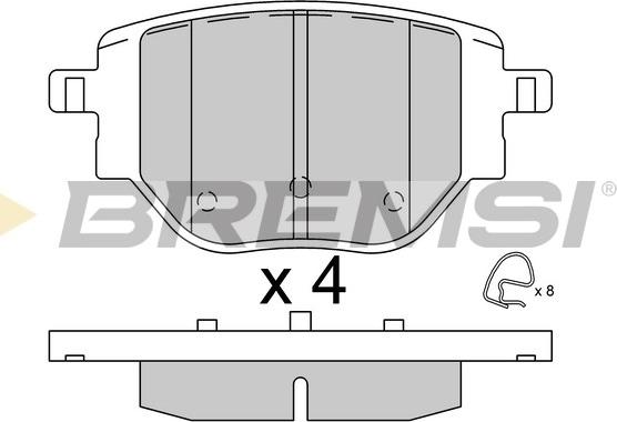 Bremsi BP3917 - Brake Pad Set, disc brake autospares.lv