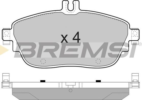 Bremsi BP3496 - Brake Pad Set, disc brake autospares.lv