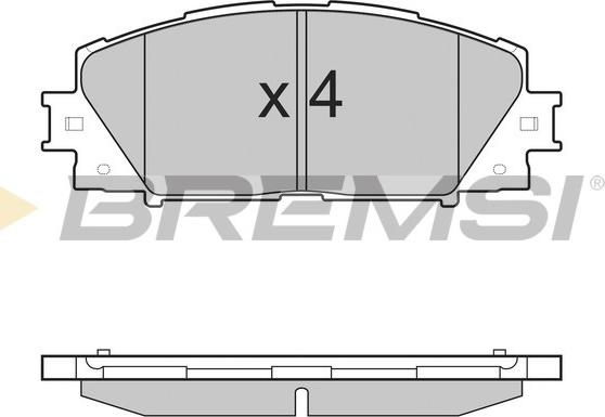 R Brake RB1938-397 - Brake Pad Set, disc brake autospares.lv