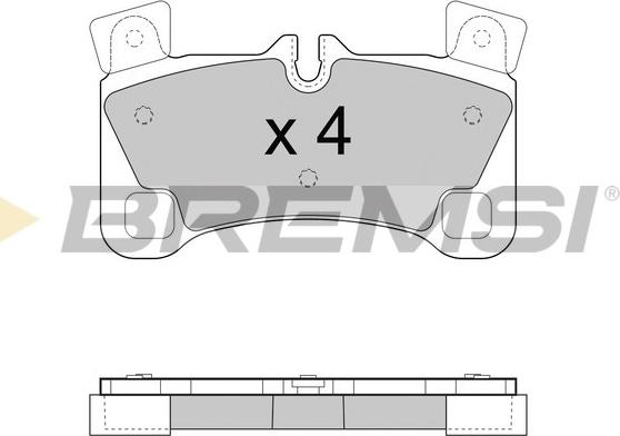 Bremsi BP3458 - Brake Pad Set, disc brake autospares.lv