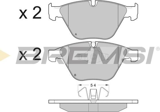 Bremsi BP3403 - Brake Pad Set, disc brake autospares.lv