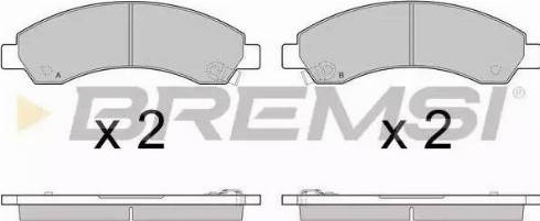 Bremsi BP3411 - Brake Pad Set, disc brake autospares.lv