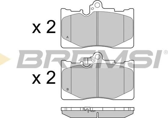 Bremsi BP3418 - Brake Pad Set, disc brake autospares.lv