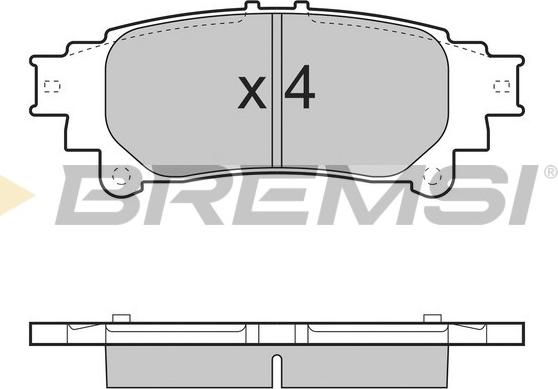 Bremsi BP3482 - Brake Pad Set, disc brake autospares.lv