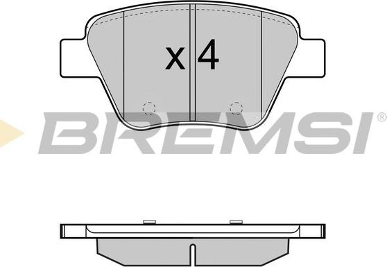 DODA 1070130017 - Brake Pad Set, disc brake autospares.lv