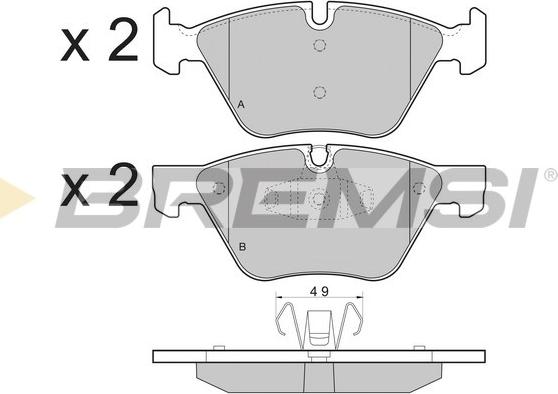 Bremsi BP3479 - Brake Pad Set, disc brake autospares.lv