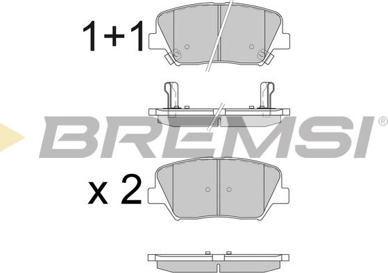 Bremsi BP3596 - Brake Pad Set, disc brake autospares.lv