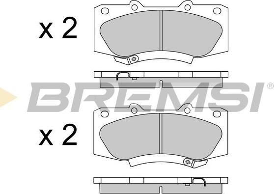 Bremsi BP3549 - Brake Pad Set, disc brake autospares.lv