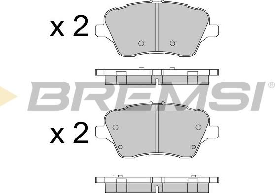 Bremsi BP3545 - Brake Pad Set, disc brake autospares.lv