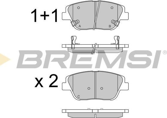 Bremsi BP3548 - Brake Pad Set, disc brake autospares.lv