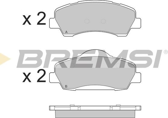 Bremsi BP3559 - Brake Pad Set, disc brake autospares.lv