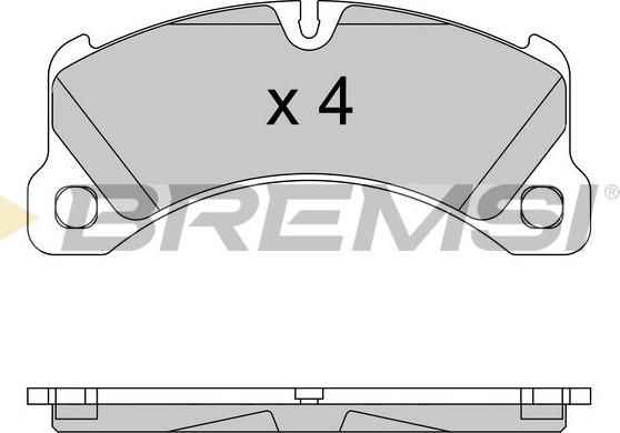 Bremsi BP3552 - Brake Pad Set, disc brake autospares.lv