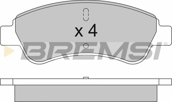 Bremsi BP3504 - Brake Pad Set, disc brake autospares.lv