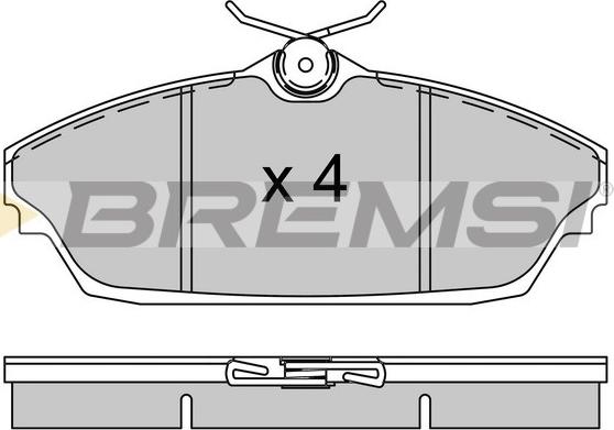 Bremsi BP3505 - Brake Pad Set, disc brake autospares.lv