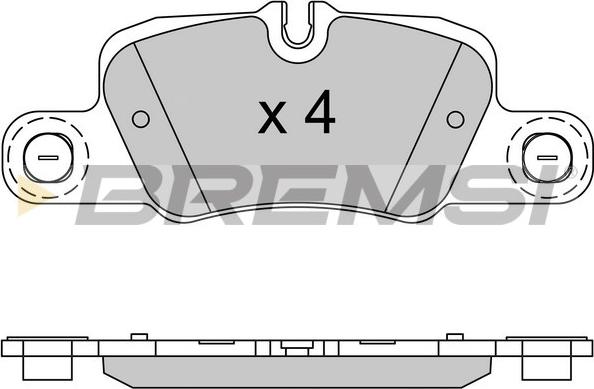 Bremsi BP3519 - Brake Pad Set, disc brake autospares.lv