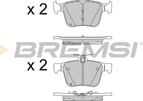 Bremsi BP3517 - Brake Pad Set, disc brake autospares.lv