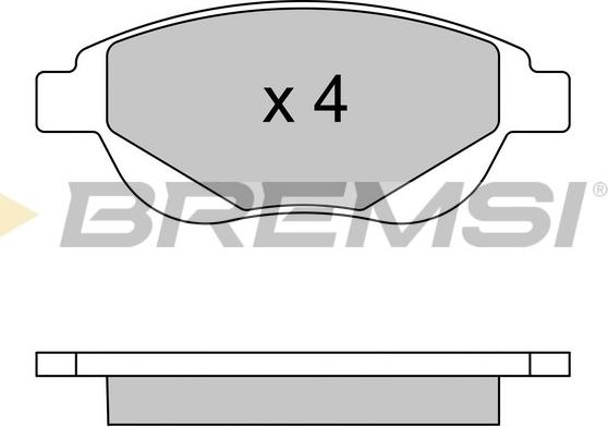 Bremsi BP3580 - Brake Pad Set, disc brake autospares.lv