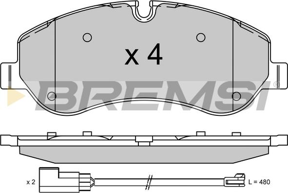 Bremsi BP3525 - Brake Pad Set, disc brake autospares.lv