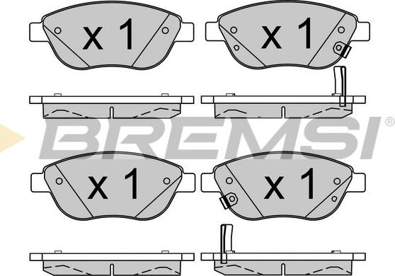 Bremsi BP3523 - Brake Pad Set, disc brake autospares.lv