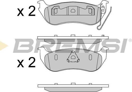 Bremsi BP3576 - Brake Pad Set, disc brake autospares.lv