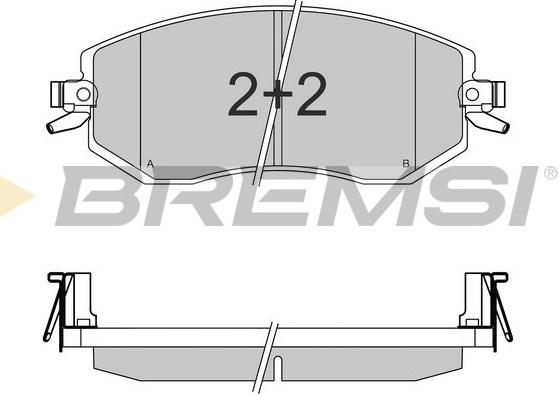 Bremsi BP3570 - Brake Pad Set, disc brake autospares.lv