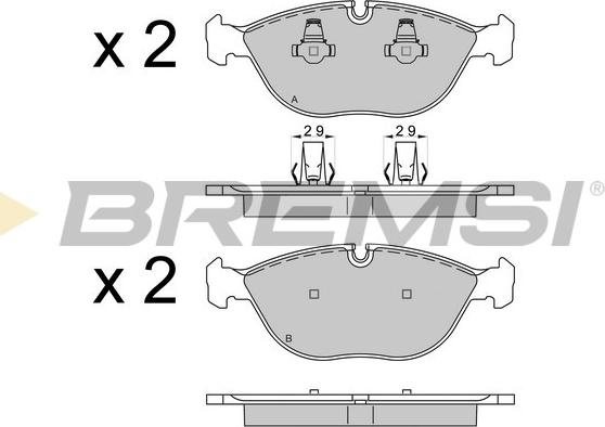 Bremsi BP3571 - Brake Pad Set, disc brake autospares.lv
