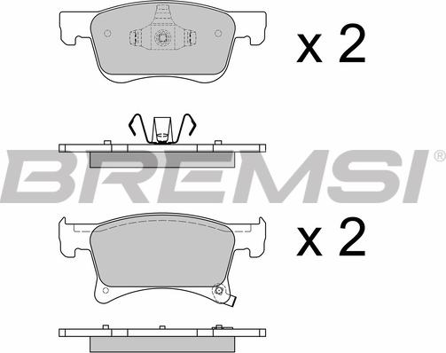 Bremsi BP3644 - Brake Pad Set, disc brake autospares.lv