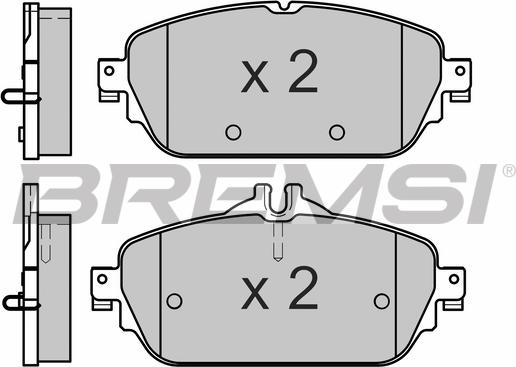 Bremsi BP3640 - Brake Pad Set, disc brake autospares.lv