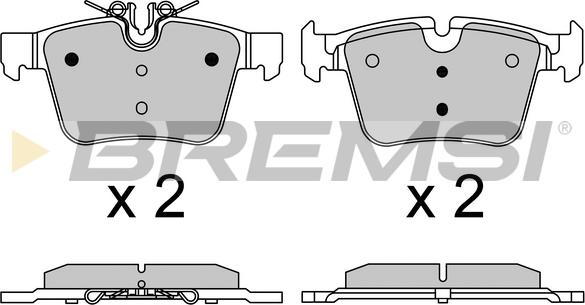 Bremsi BP3642 - Brake Pad Set, disc brake autospares.lv