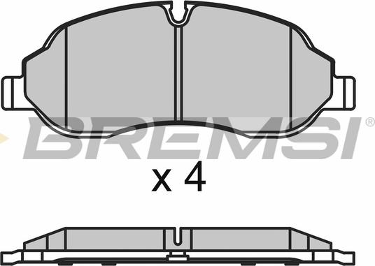 Bremsi BP3651 - Brake Pad Set, disc brake autospares.lv