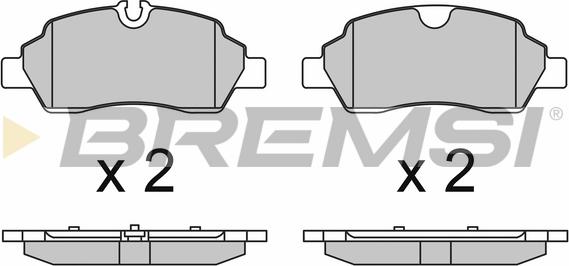 Bremsi BP3652 - Brake Pad Set, disc brake autospares.lv