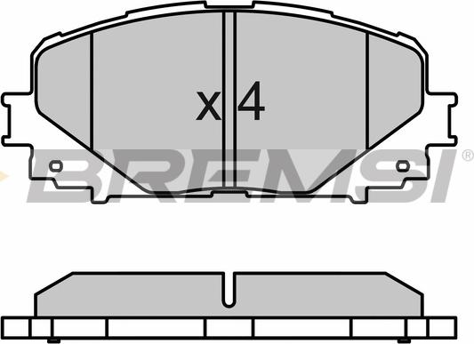 Bremsi BP3600 - Brake Pad Set, disc brake autospares.lv